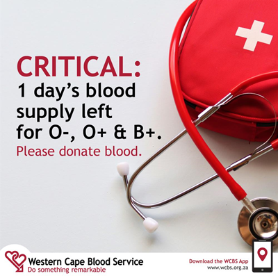 Urgent appeal to donate blood