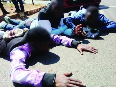 Schoolboys arrested for allegedly robbing schoolgirl at gunpoint