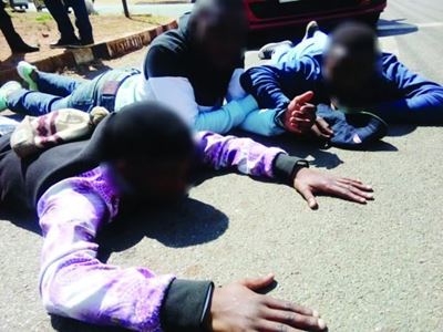 Schoolboys arrested for allegedly robbing schoolgirl at gunpoint