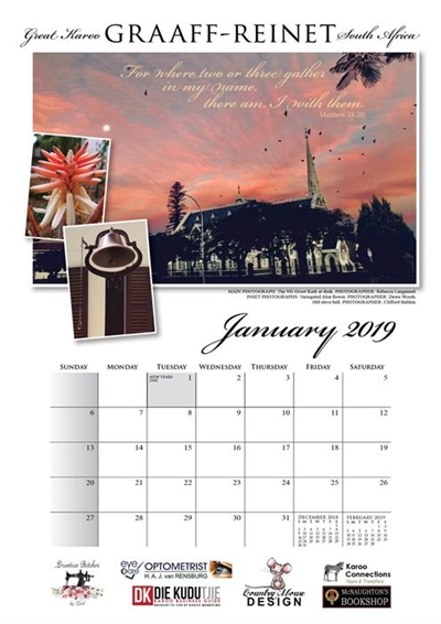 2019 calendars now available