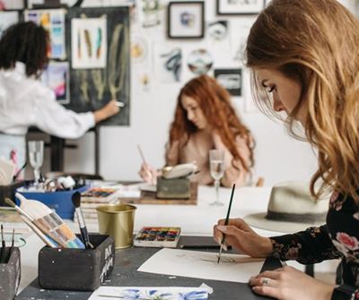 Kreatiewe Dames rig uitnodiging