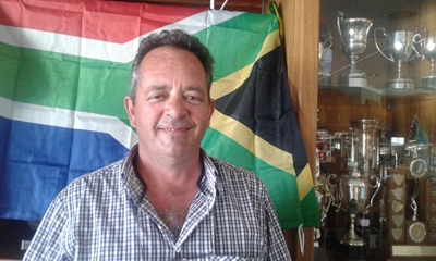 Flying SA flag high
