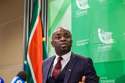 Tshwane mayor Solly Msimanga faces the chop