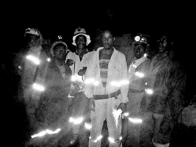Miners stage underground sit-in for salaries