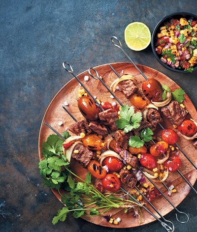 Simple steak kebabs 