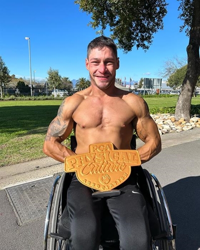 Disabled bodybuilder on the path to great heights