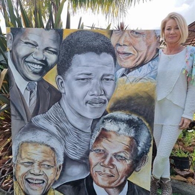 Madiba se lewe op skilderdoek vasgevang