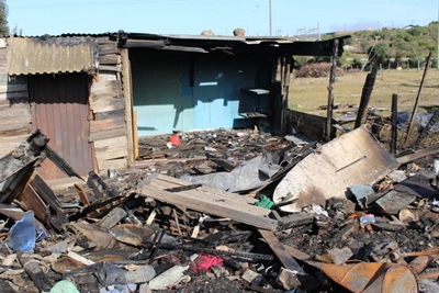 26 dakloos gelaat in Melkhoutfontein