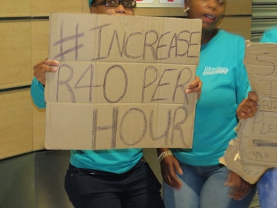 Checkers workers join national strike 