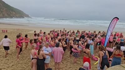 Going pink for boobs at Herold's Bay