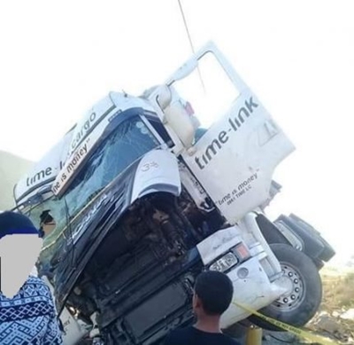 Truck driver dies after boulder thrown through windscreen