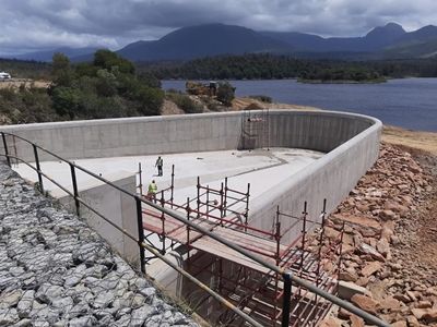 Dam spillway complete and public access reinstated