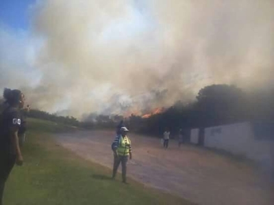 Mopping up at Great Brak Fire