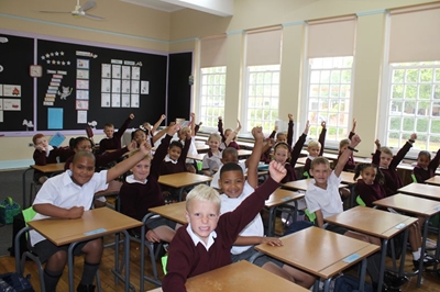 Grade 1s eagerly start their journey