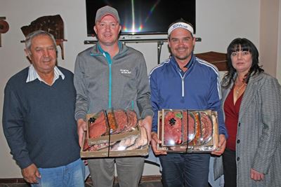 Boshoff en Marais wen Sakekamer-gholfdag