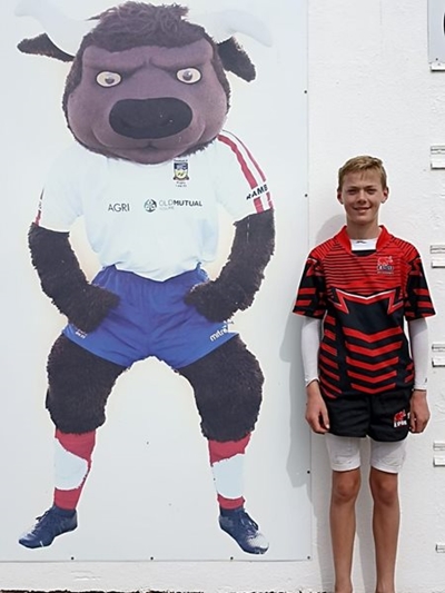 Local learner at Interprovincial Rugby Tournament