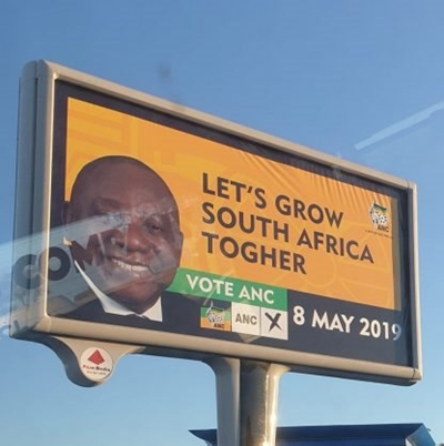 ANC apparently misspells its own election slogan in PE