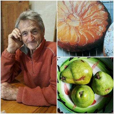 Bruno Reolon bakes a fine pear cake