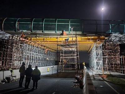 N2 night-time lane closure at Thembalethu Bridge in George