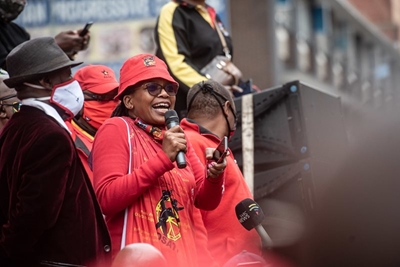 Cosatu’s Zingiswa Losi says workers are tired of empty promises