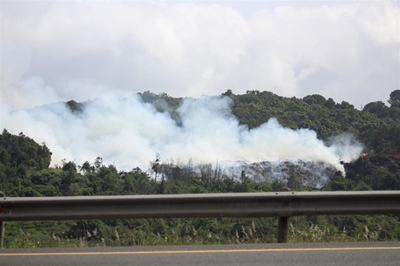 Dumpsite fire under control