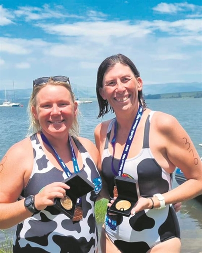 Choc patients thank swimmers