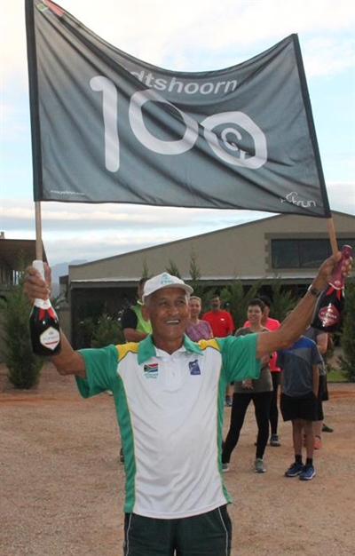 100ste parkrun vir Garnett Wicomb
