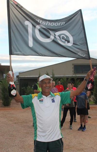 100ste parkrun vir Garnett Wicomb