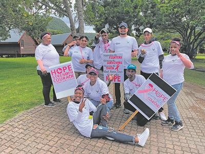 SANParks staff walk for cancer