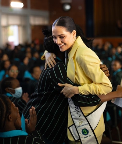 Miss South Africa Natasha Joubert inspires girl learners in five-school three-province tour