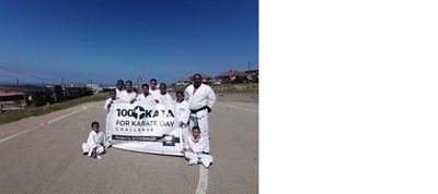 Karatekas mark Breast Cancer Awareness Month