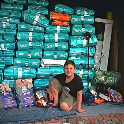 'n Ton kos vir honde en katte