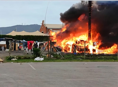 Rail encampment fire reignites safety concerns
