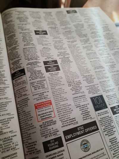 Geklassifiseerde advertensies: Die voordele