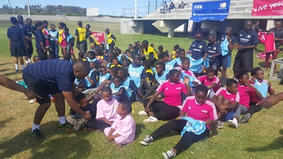 Soccer festival for children in Mossel Bay