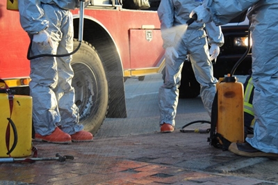 Decontamination of public areas 