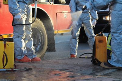Decontamination of public areas 