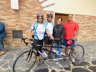 Tandem couple cycles 340km for ministry