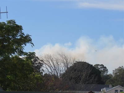 Smoke from Old Place Dump Site