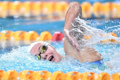 Aussie Titmus claims freestyle treble