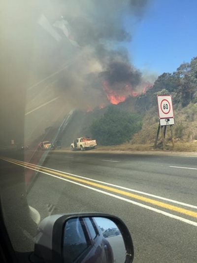 Fire in Kaaimans Pass