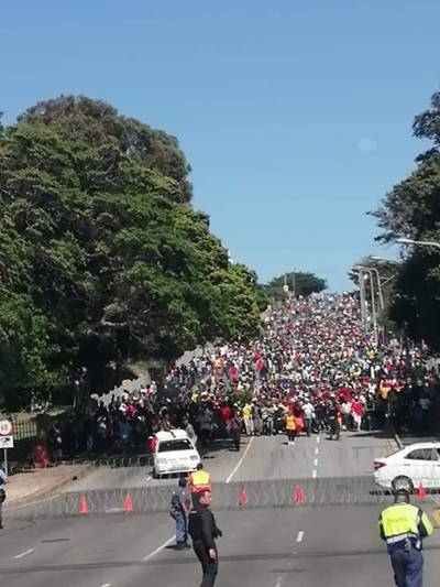 Protestors head home