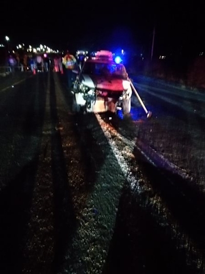 Drie verkeersvoertuie in botsing betrokke