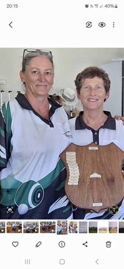 Ulrich and Helene are Graaff-Reinet Bowling Club's Open Singles winners