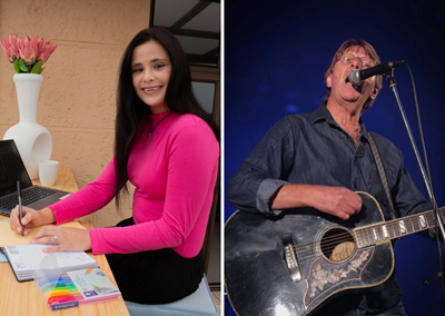 Punt se juf. Madelie en Vernon span kragte saam vir liedjie