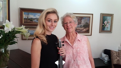 Soet klanke van vioolmusiek betower