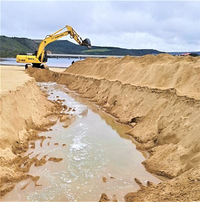 Little Brak River estuary breached