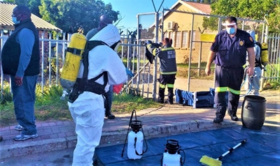 KwaNonqaba police station disinfected