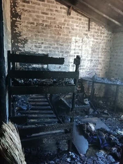 Gesin verloor alles in brand