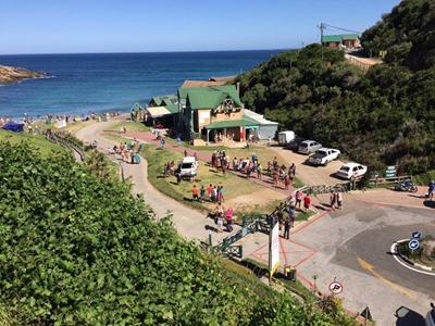 Bakkie goes downhill at Victoria Bay